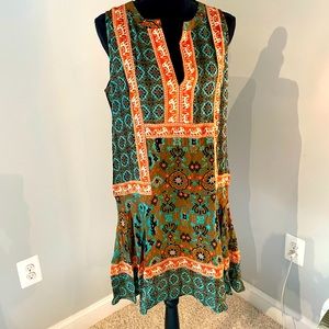 Anthropologie silk mini dress tunic size M 6/8